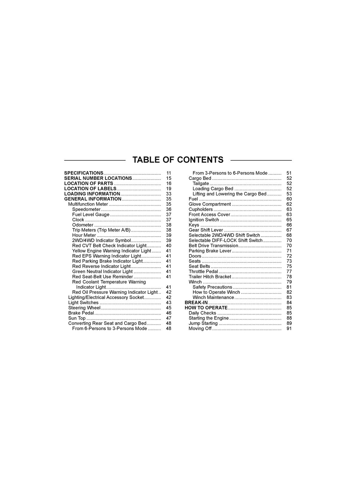 KAWASAKI Mule Pro-FXT Ranch Edition Utility Vehicle Owners Manual 2017 - BOUND