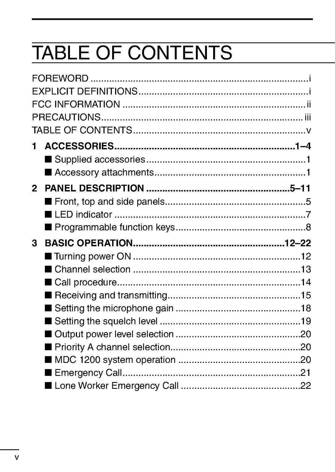 ICOM IC-F3000 IC-F4000 Series Transceiver Instruction Manual - WIRE BOUND