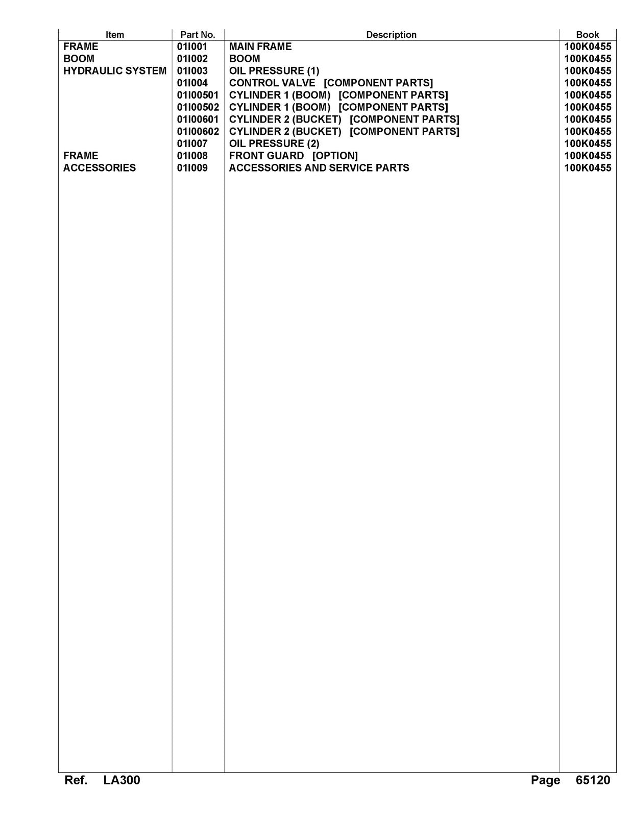 KUBOTA LA300 Loader Illustrated Parts List Manual - WIRE BOUND - TOUGH COVERS
