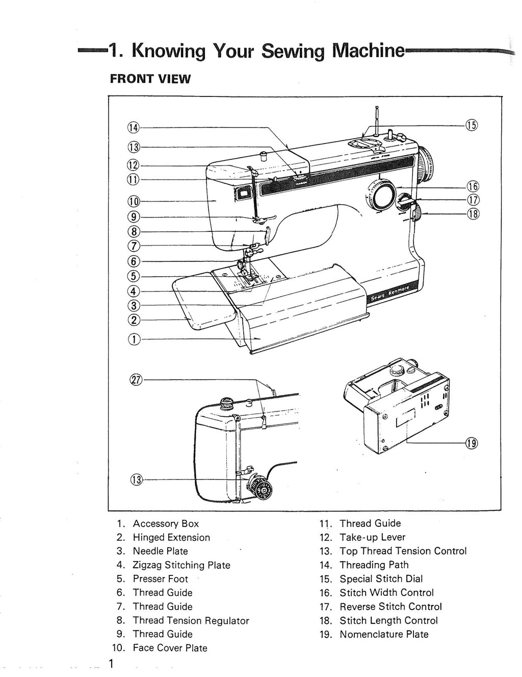 KENMORE 1020 1030 1040 1045 1050 Owners Manual, WIRE BOUND, TOUGH COVERS
