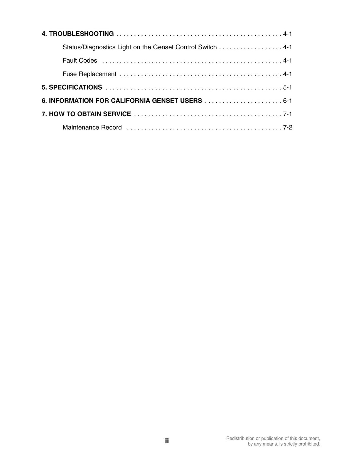 ONAN GRCA Genset Operators Manual 184-0168 2004 - WIRE BOUND - TOUGH COVERS