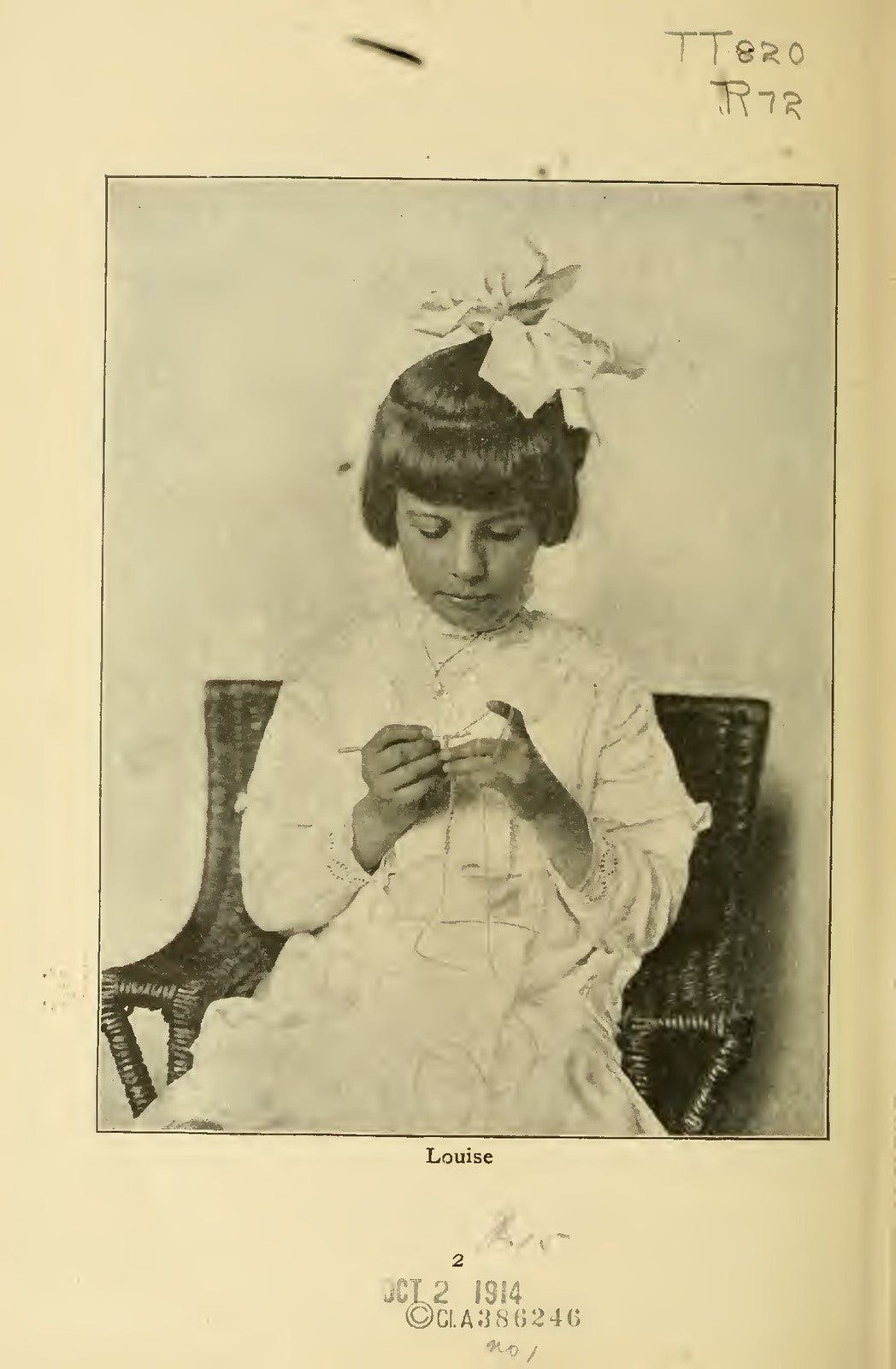PRISCILLA Juniors Crochet Book Manual 1914 - STEEL WIRE BOUND - TOUGH COVERS