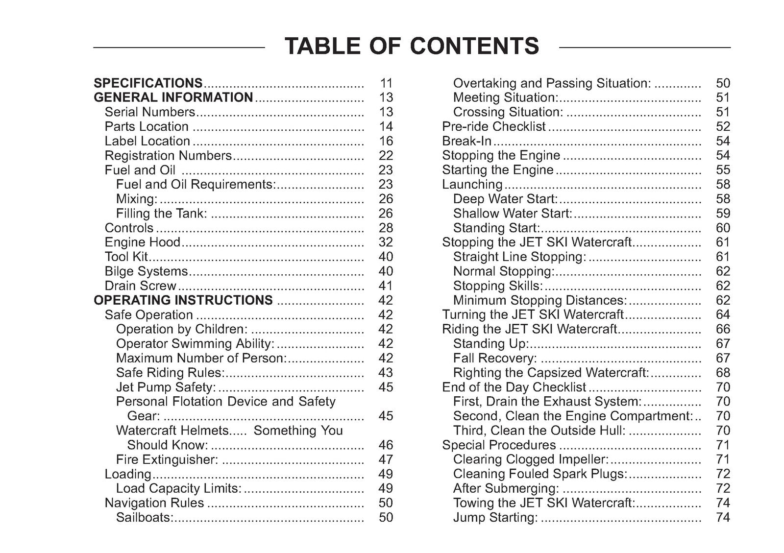 KAWASAKI 800 SX-R Jet Ski Watercraft Owners Manual 2009 - WIRE BOUND - COVERS