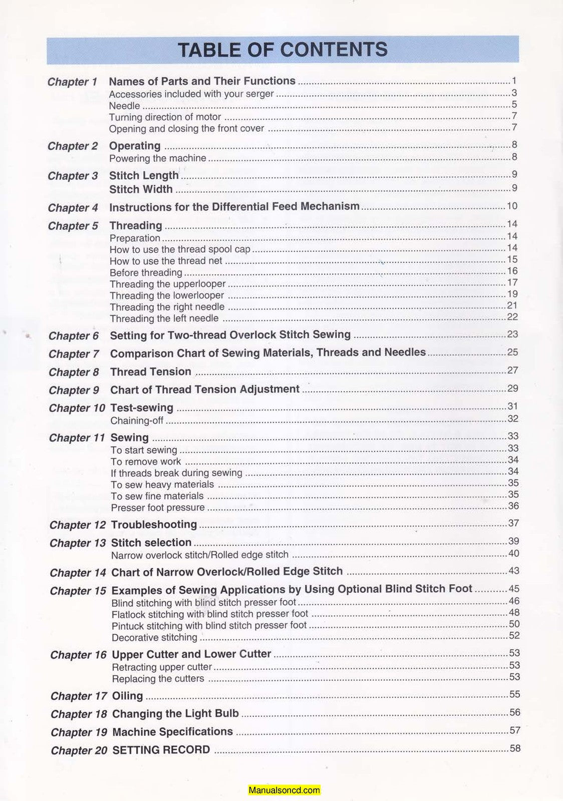 HUSQVARNA VIKING Huskylock 700 Instruction Manual - WIRE BOUND - TOUGH COVERS
