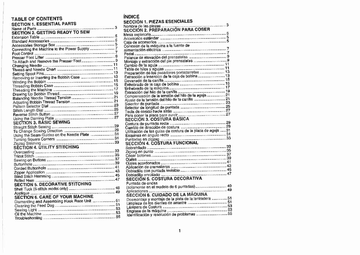 ALFA 2304 1426 Sewing Machine Instruction Book Manual - WIRE BOUND - COVERS