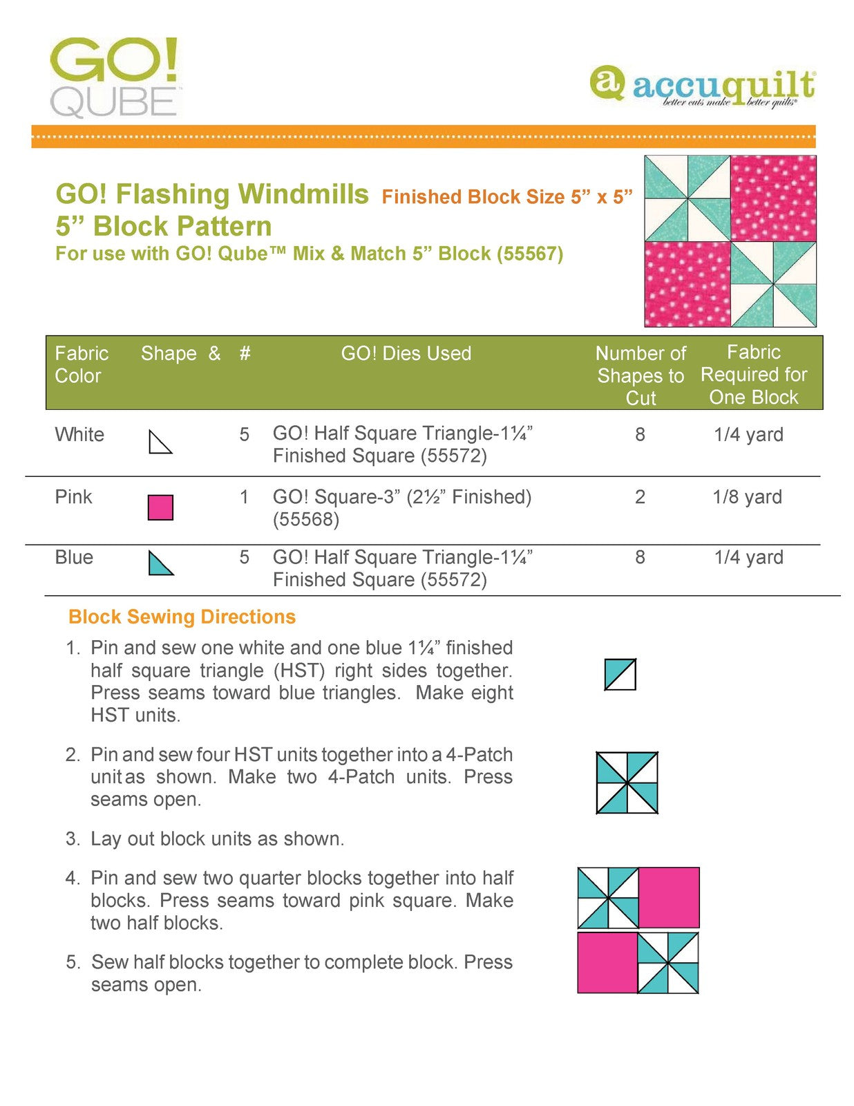 ACCUQUILT Go Qube 5" Blocks - STEEL WIRE BOUND - PROTECTIVE COVERS