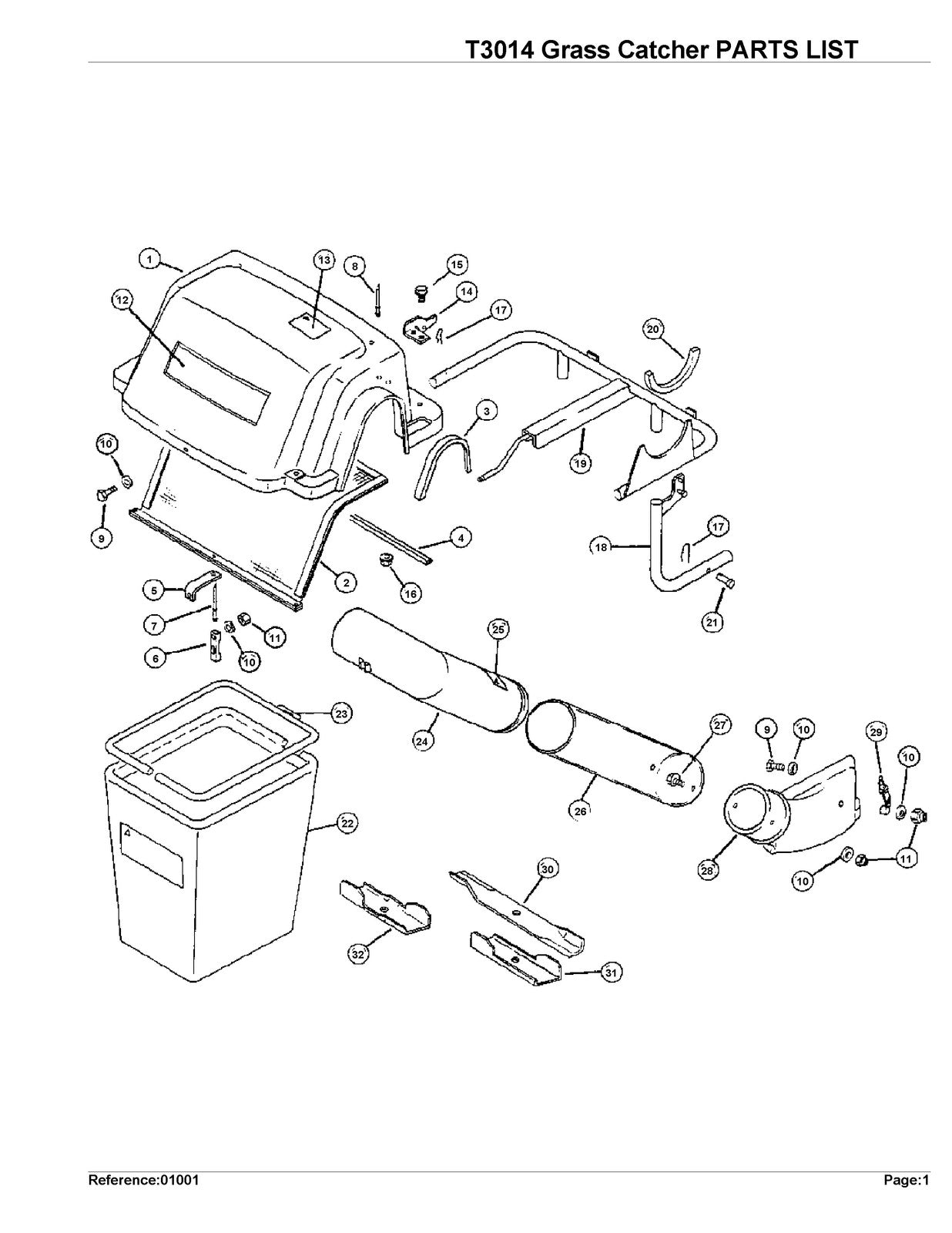 KUBOTA T3014 Parts Manual - STEEL WIRE BOUND - PROTECTIVE COVERS