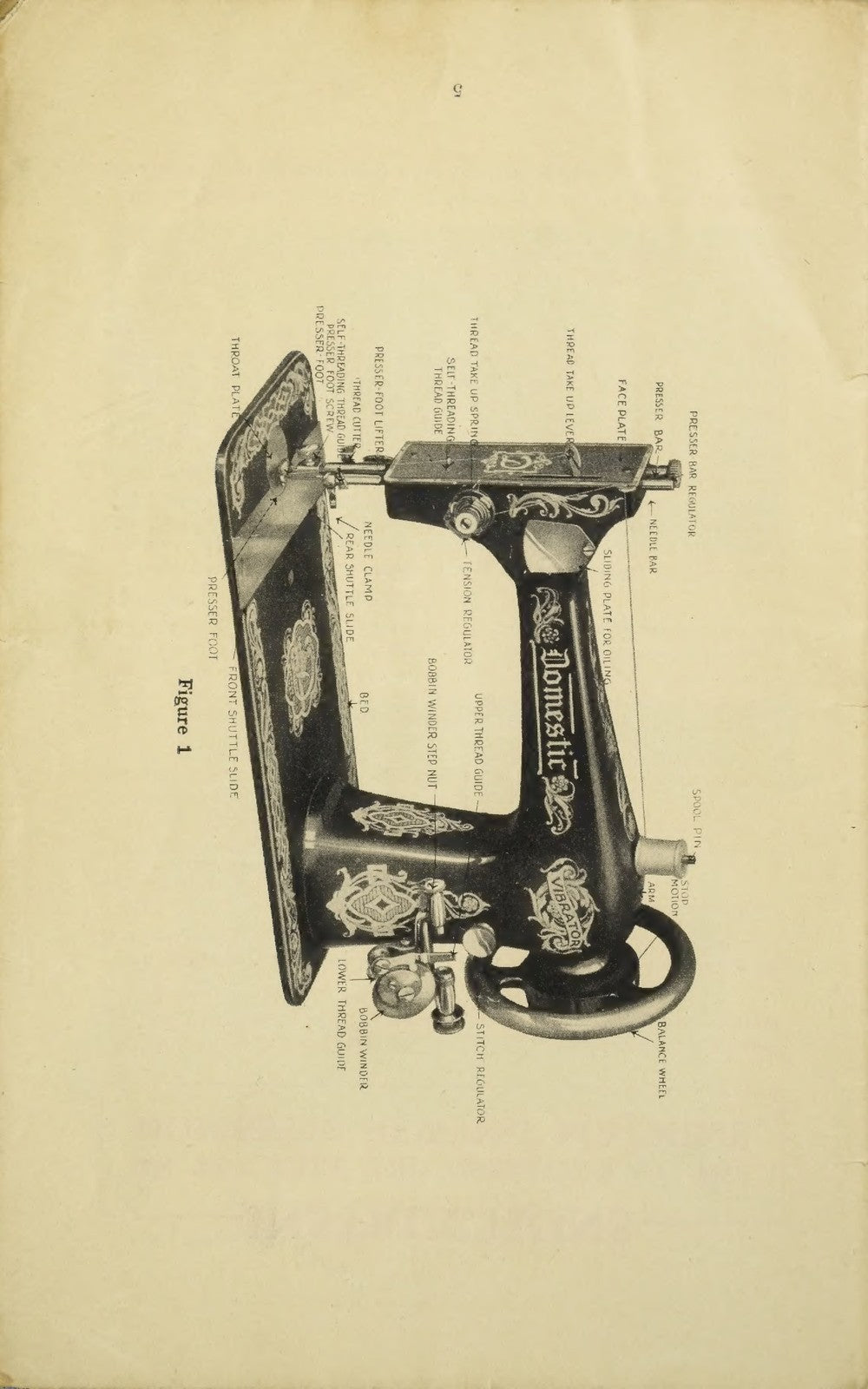 DOMESTIC Sewing Machine Operating Instructions Manual - WIRE BOUND - COVERS