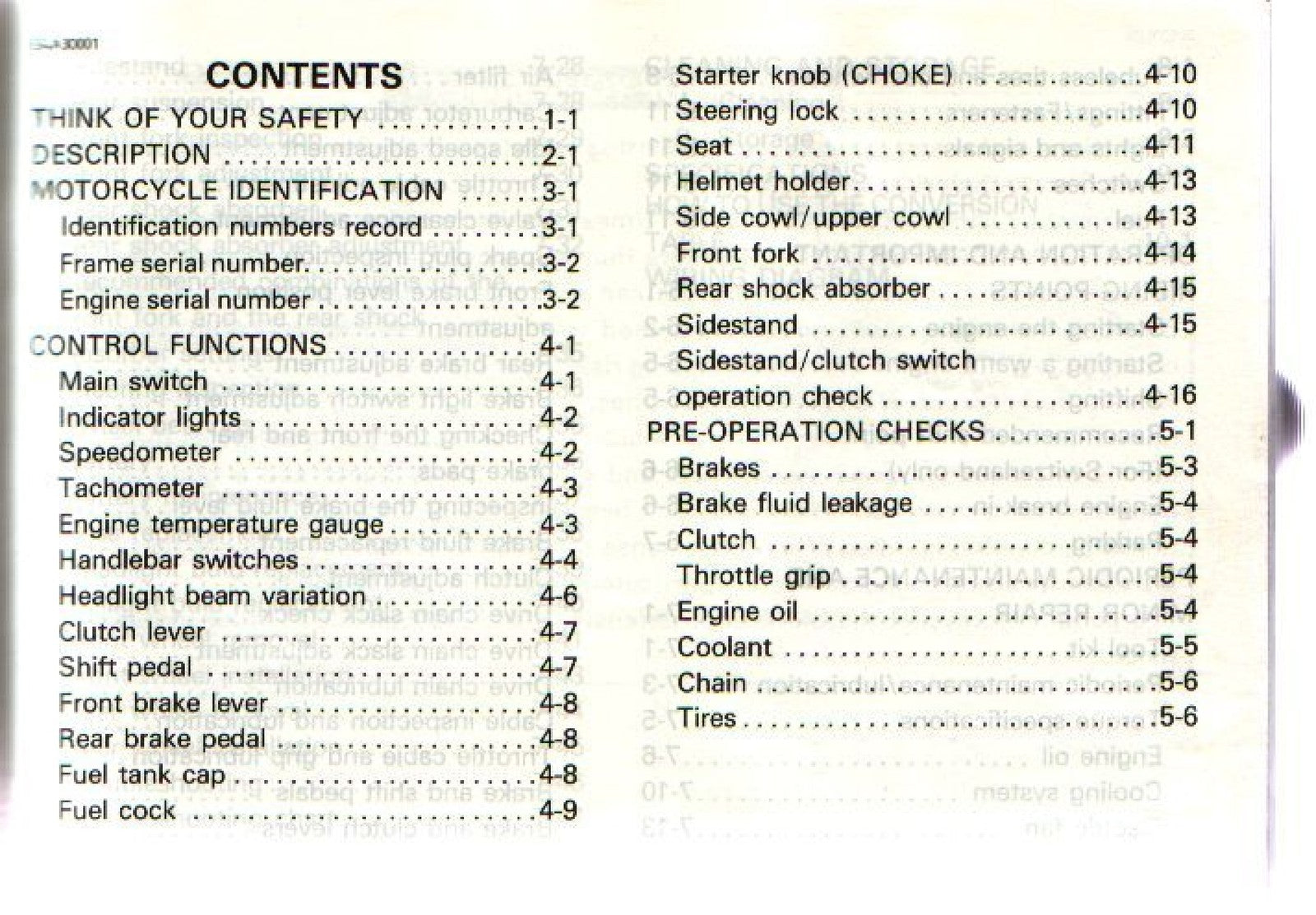 YAMAHA TDM850 Motorcycle Owners Manual 1994 - BOUND - COVERS - XL FOLDOUT PAGES