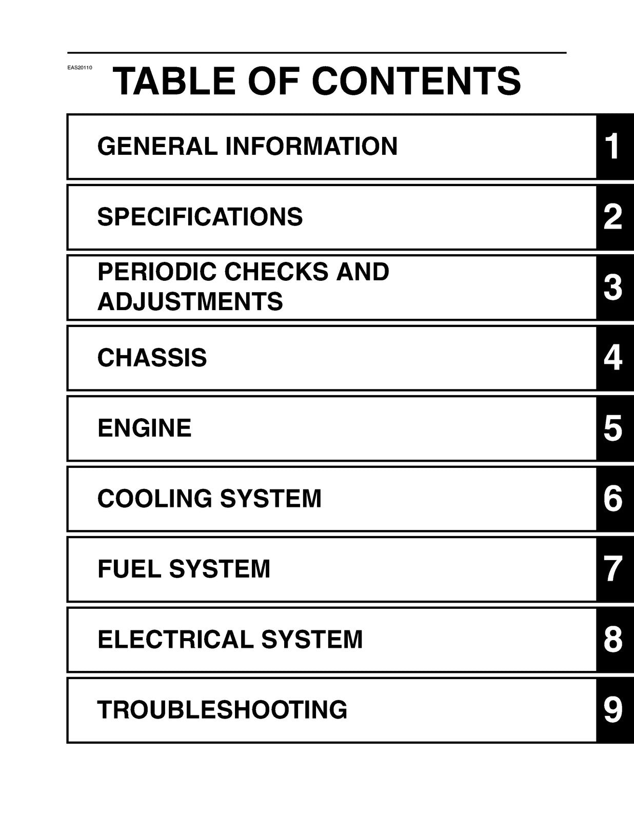 YAMAHA YZFR6X Service Manual 2008 - BOUND - COVERS - XL FOLDOUT PAGES