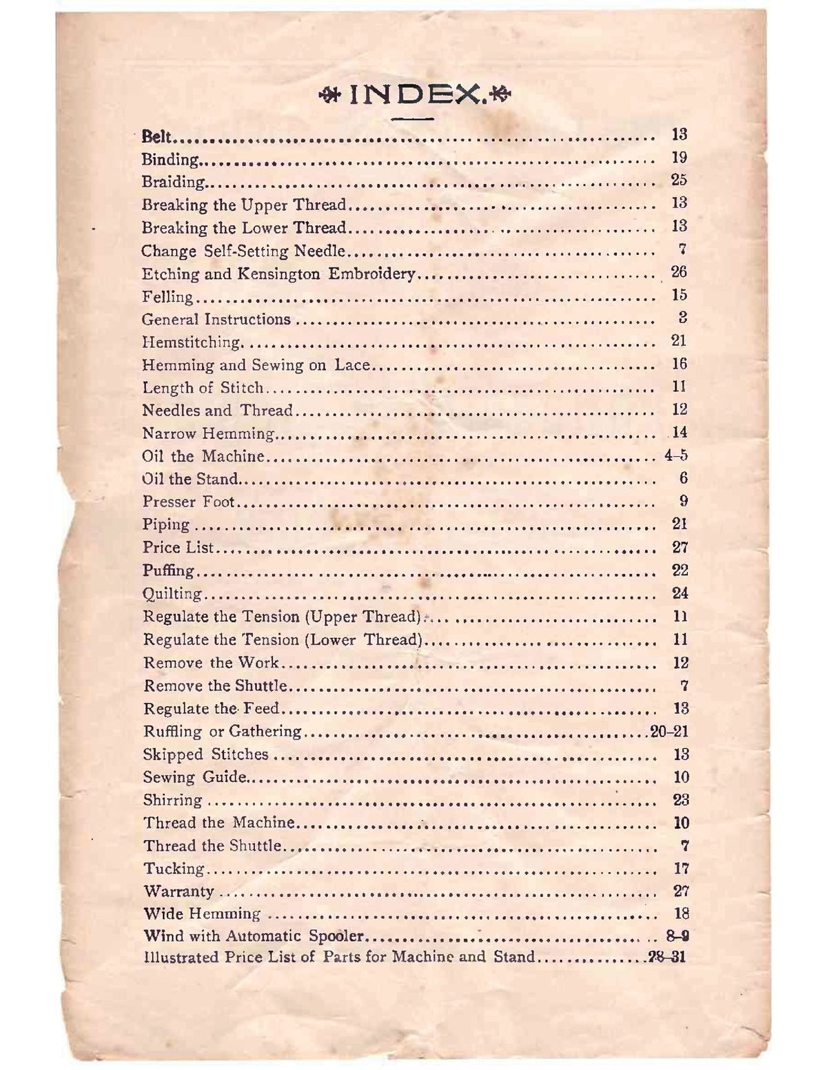 C A WOOD High-Arm Philadelphia Singer Instruction Book Manual - WIRE BOUND