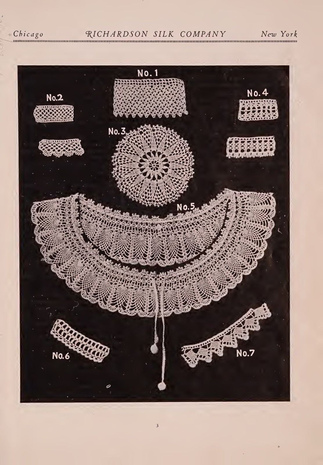 RICHARDSON Crocheting Tatting Smocking Instruction Book Manual - WIRE BOUND