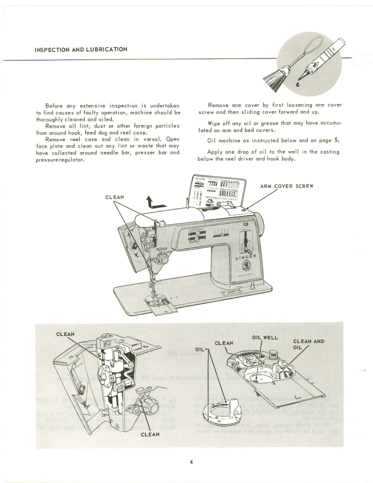 SINGER 600 603 Sewing Machine Service Manual - STEEL WIRE BOUND - TOUGH COVERS