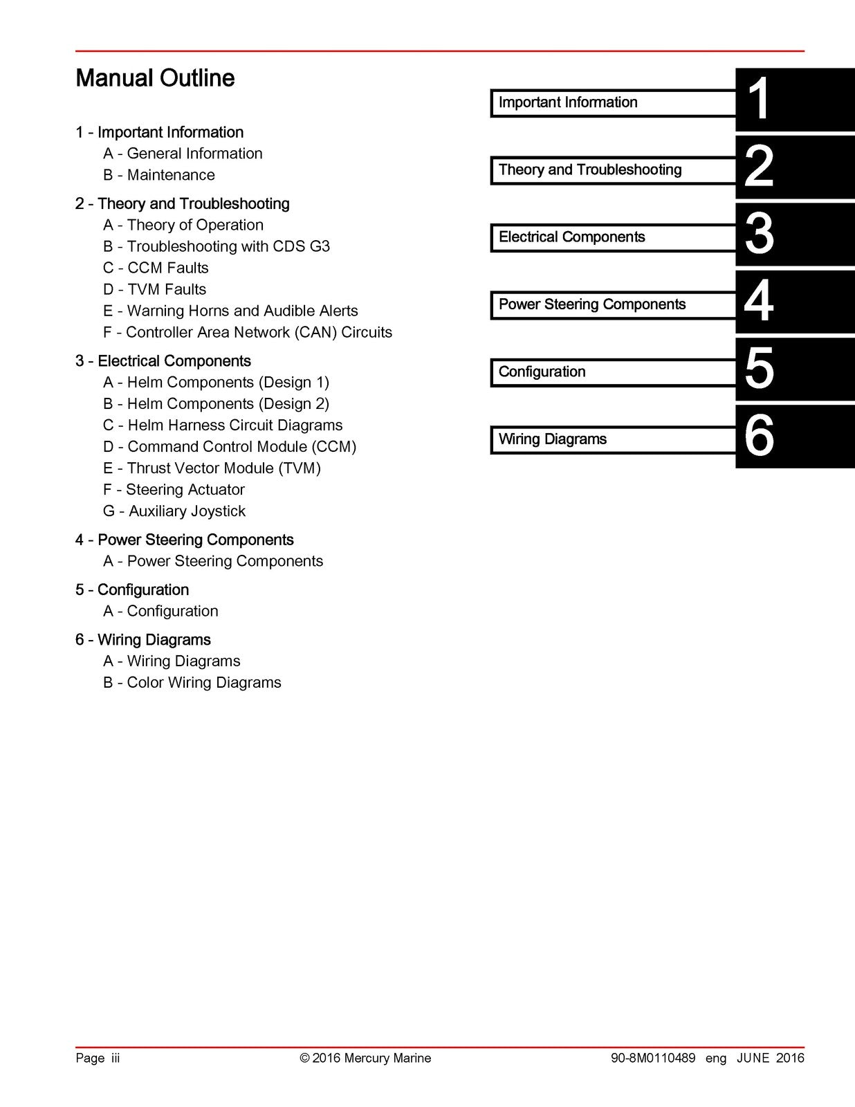 MERCURY MERCRUISER Joystick Piloting For Outboards Diagnostic Manual 2016