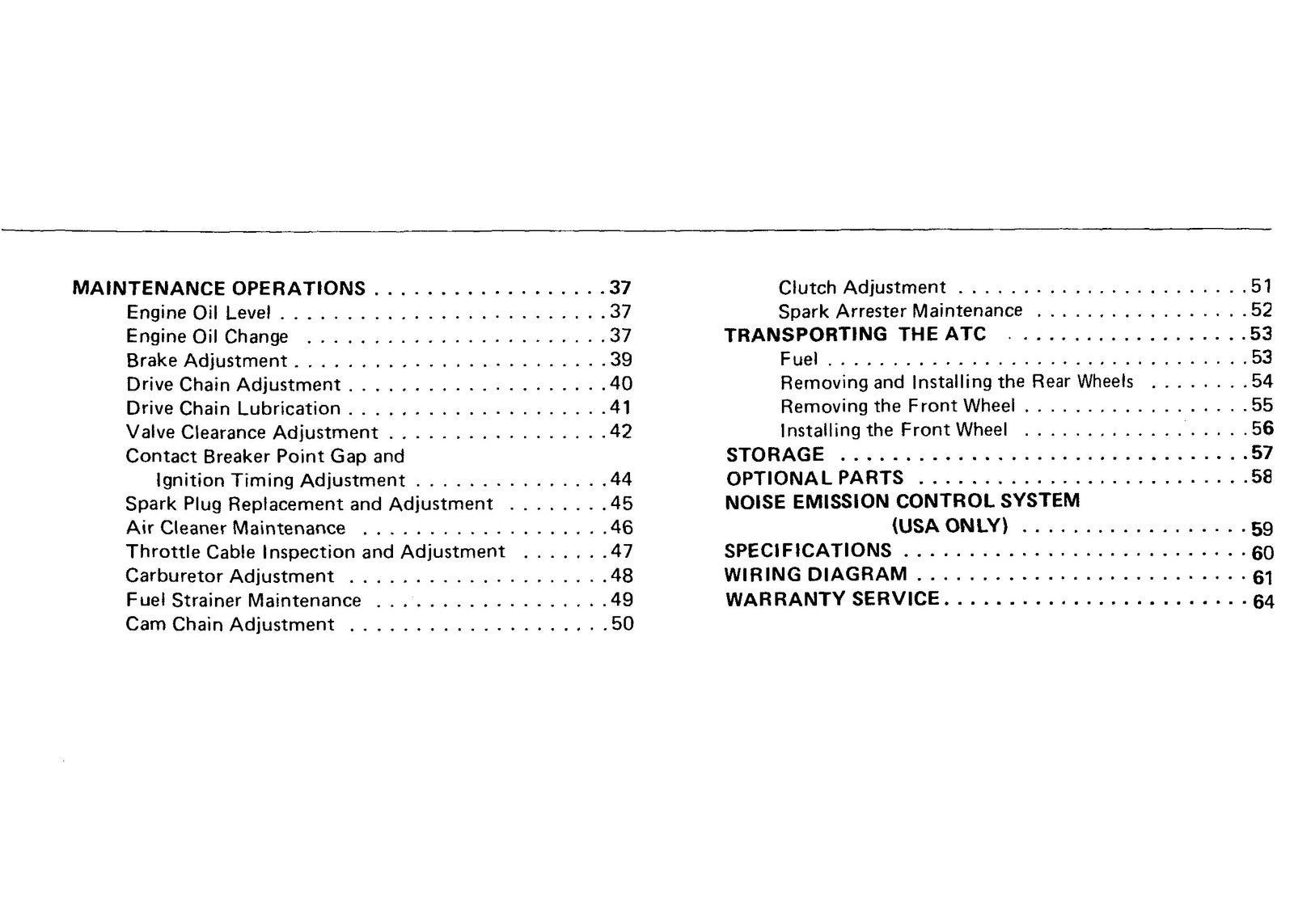 HONDA 1984 ATC70 Three-Wheeler Owners Manual - STEEL WIRE BOUND - TOUGH COVERS