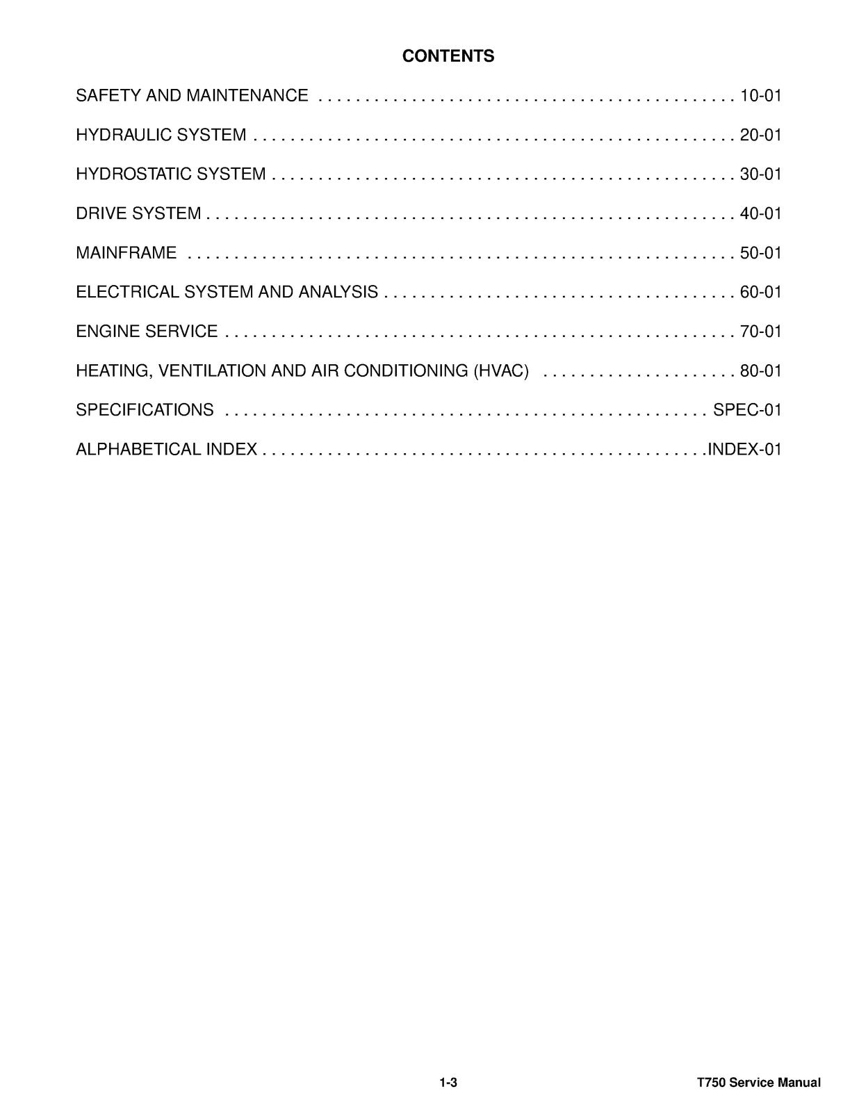 BOBCAT T750 Compact Track Loader Service Repair Manual WIRE BOUND, TOUGH COVERS