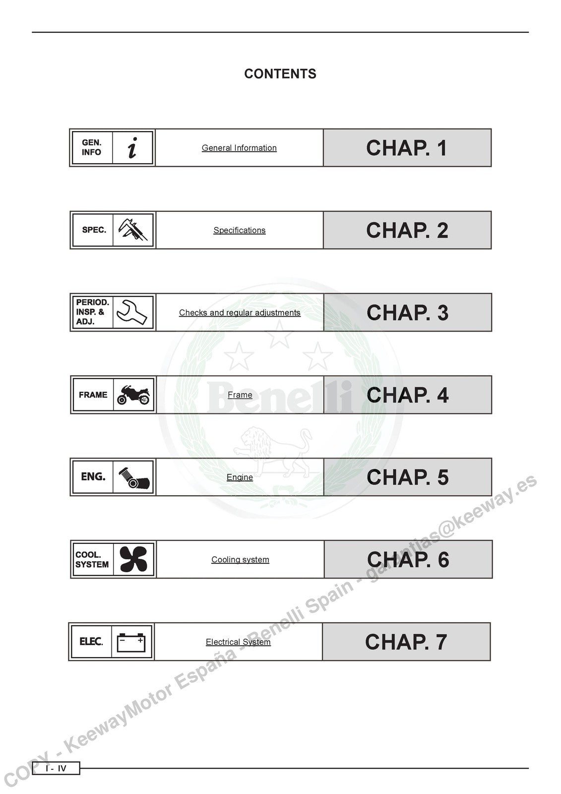 BENELLI TRK 702 702 X Workshop Manual - STEEL WIRE BOUND - PROTECTIVE COVERS