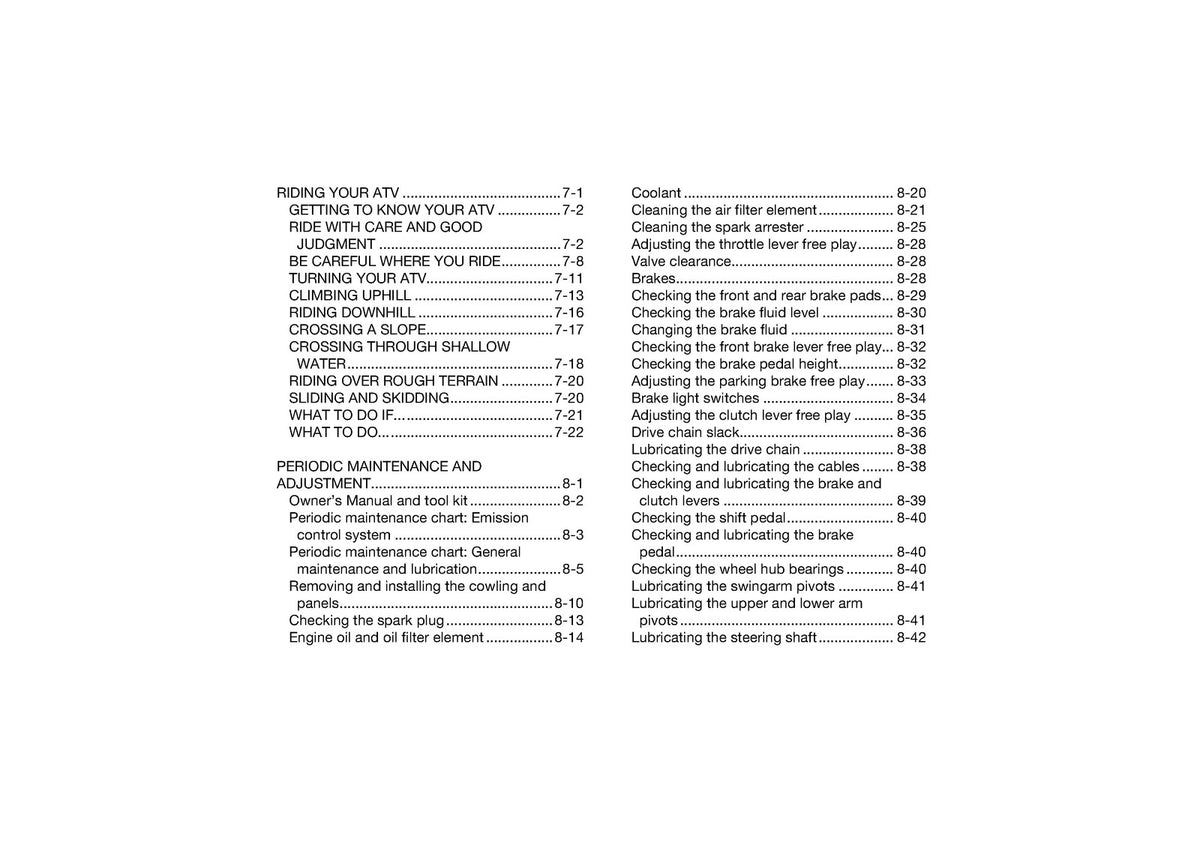 YAMAHA YFZ450 2019 ATV Owners Manual - STEEL WIRE BOUND - PROTECTIVE COVERS