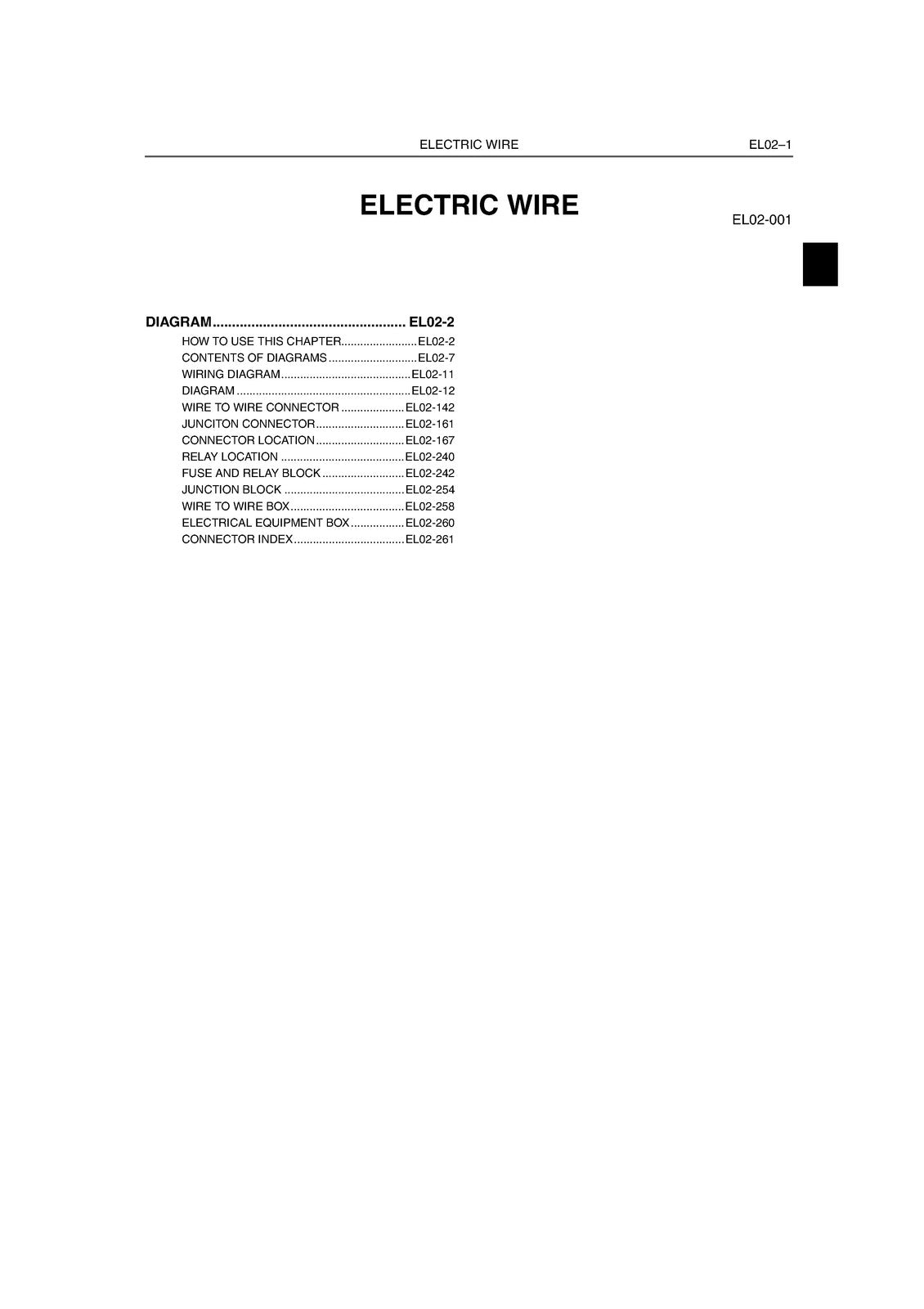 HINO 700 Series E13C Engine Electrical Wiring Workshop Manual 2007 - WIRE BOUND