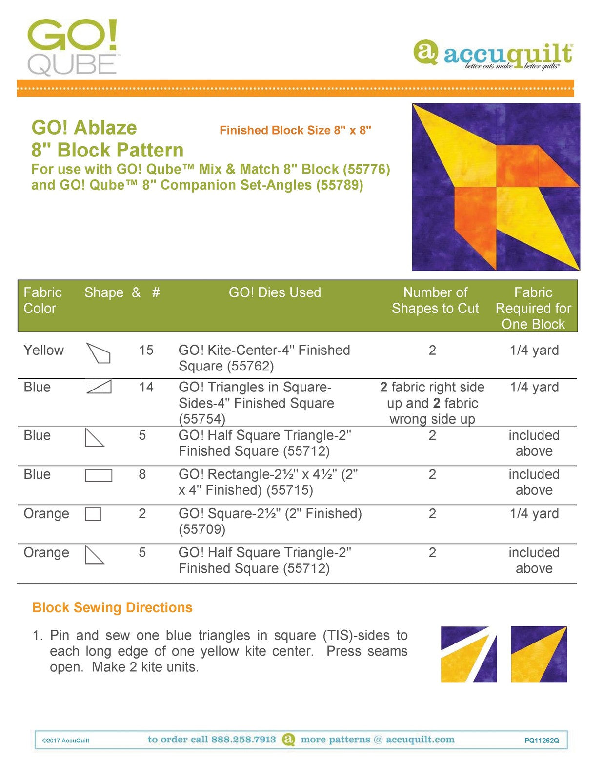 ACCUQUILT Go! Qube 8" Angles Patterns - STEEL WIRE BOUND - PROTECTIVE COVERS