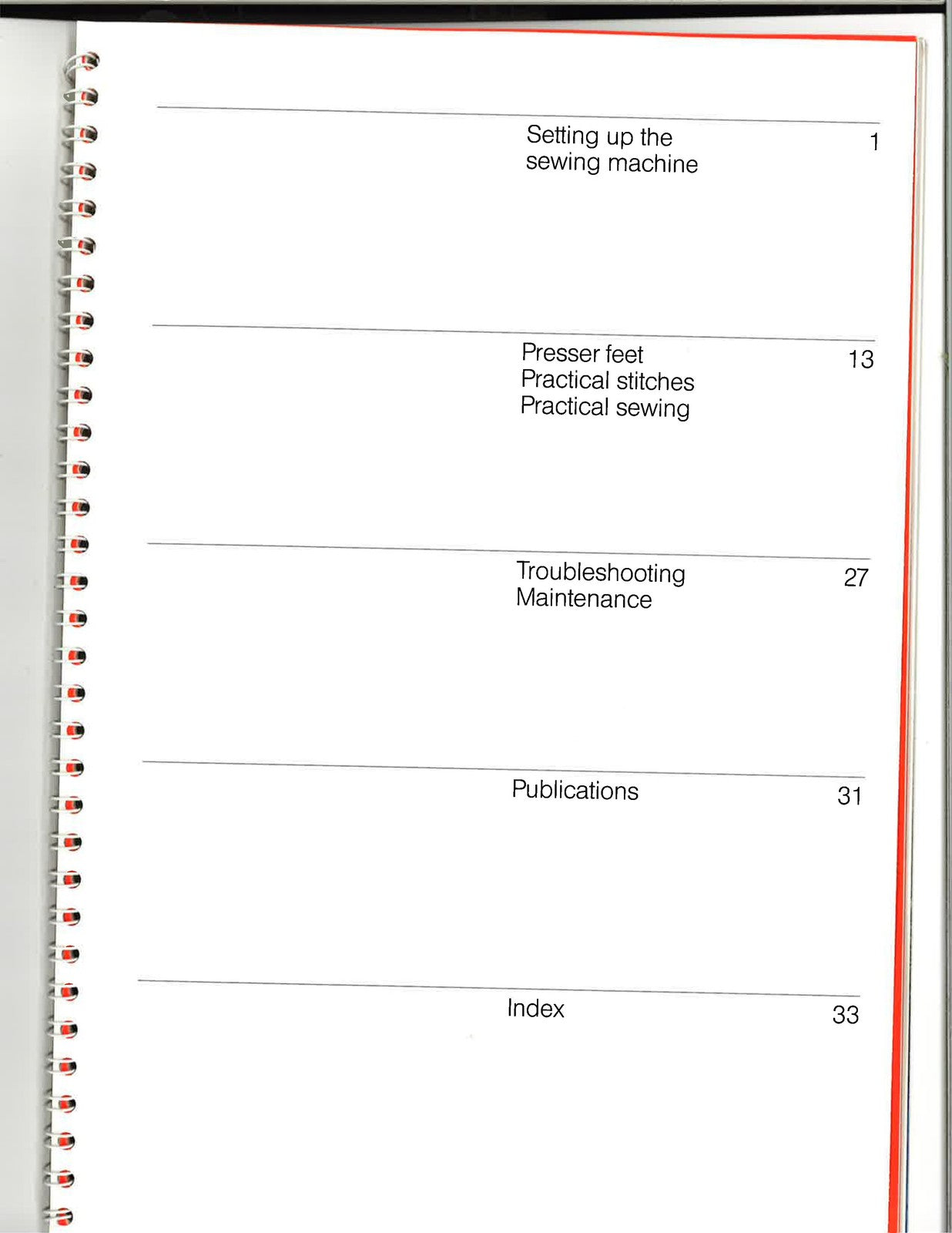 BERNINA 1006 Electronic Instruction Manual - STEEL WIRE BOUND - TOUGH COVERS