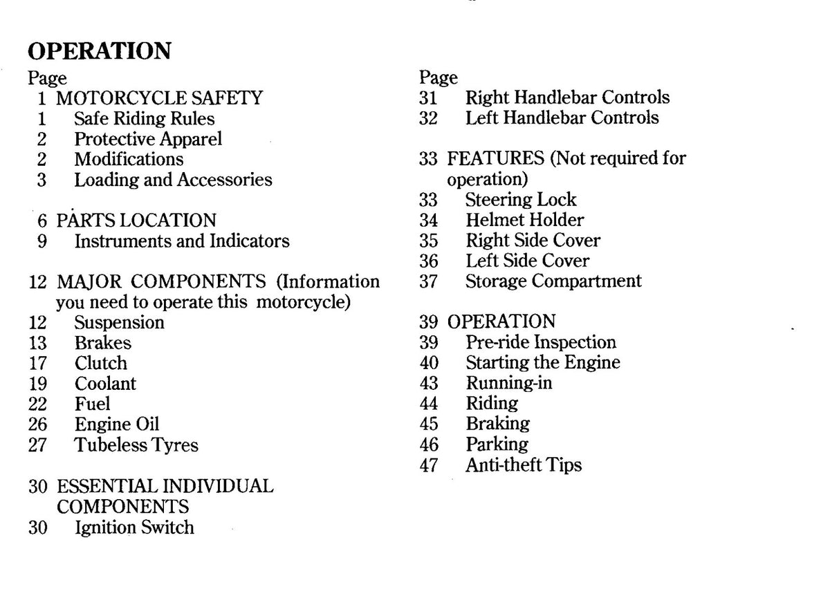 HONDA VT250C V-Twin Custom Owners Manual 1994 - BOUND - COVERS - XL FOLDOUTS