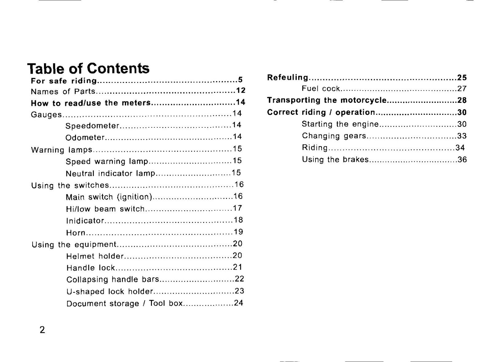 HONDA Monkey Owners Manual - STEEL WIRE BOUND - PROTECTIVE COVERS