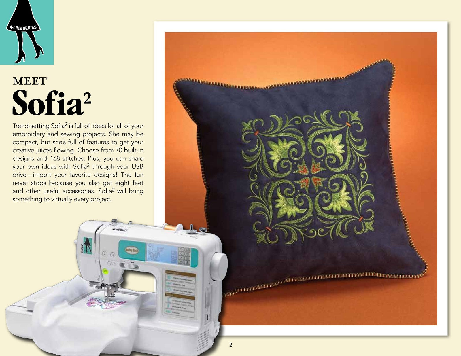 BABY LOCK Sofia 2 A-Line Series Sewing And Embroidery Machine Manual - BOUND