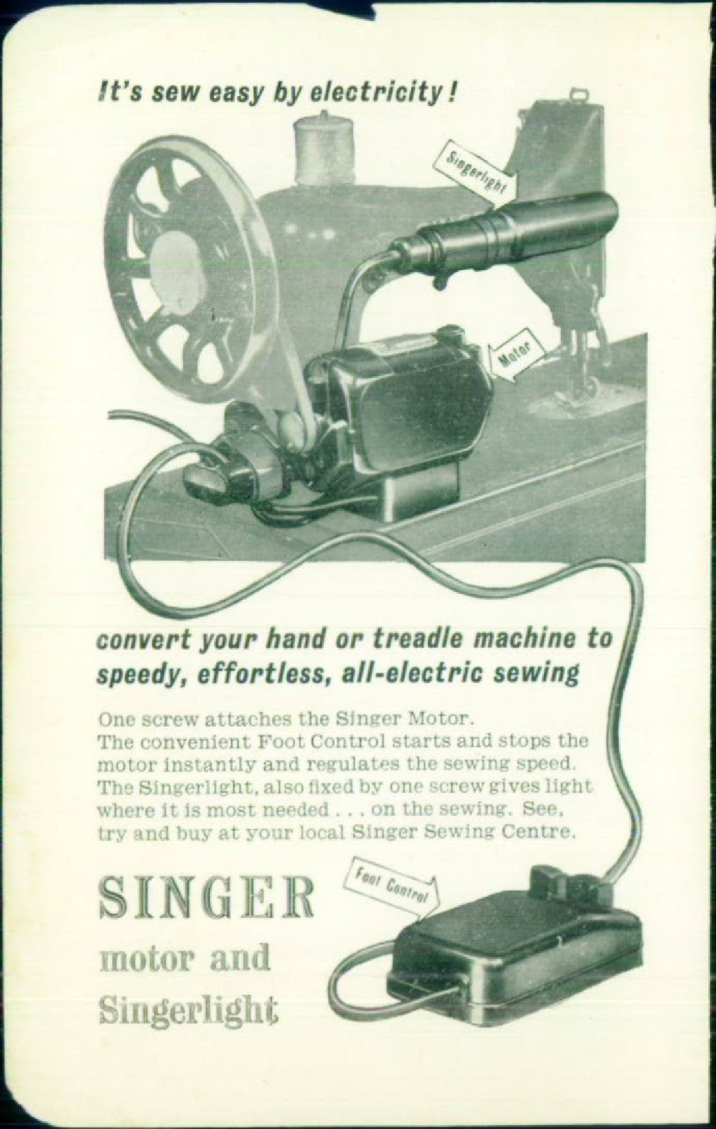 SINGER No 28 Sewing Machine User Instruction Manual - WIRE BOUND - TOUGH COVERS