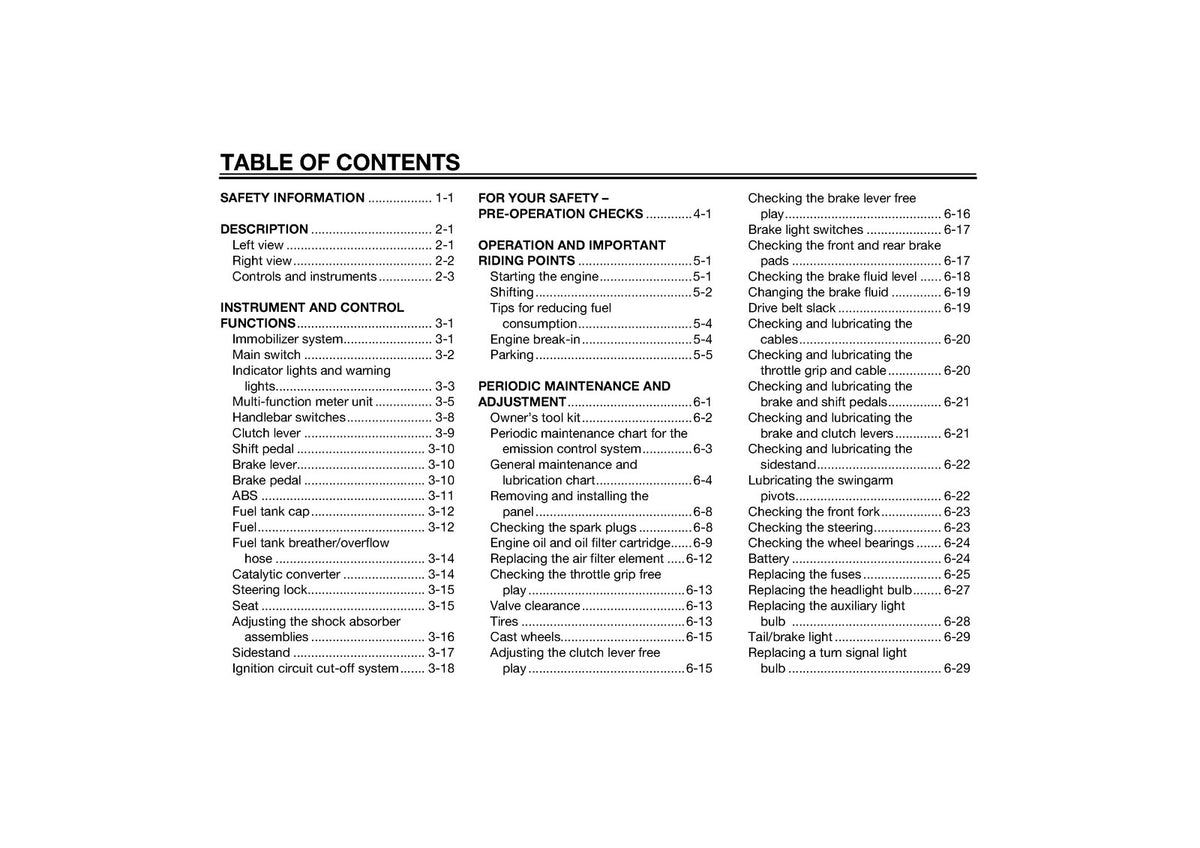 YAMAHA XVS950CR Owners Manual 2015 - STEEL WIRE BOUND - PROTECTIVE COVERS