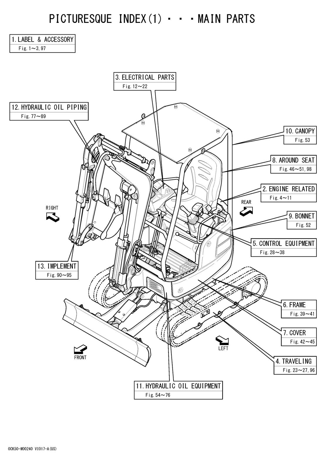 YANMAR ViO17-A Excavator Parts Catalog Manual 2017 - WIRE BOUND - TOUGH COVERS