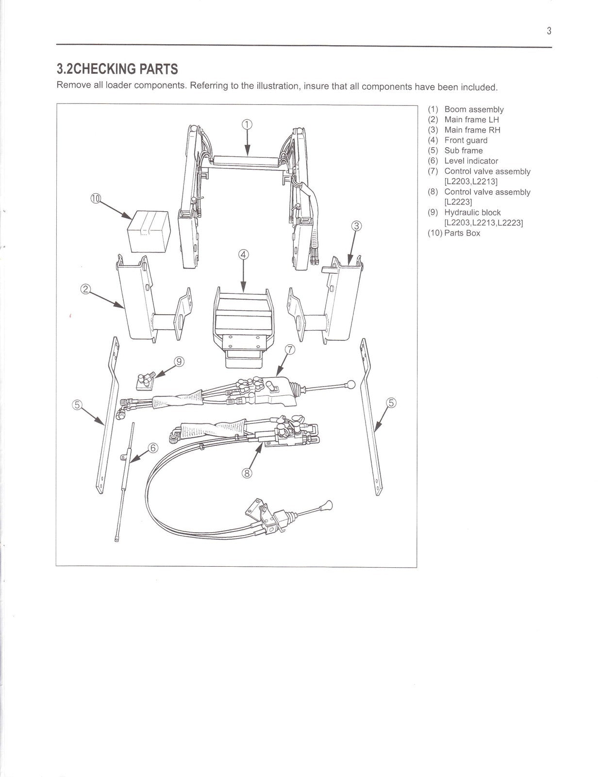 KUBOTA LA513 LA723 LA853 Front Loader Assembly Instructions Manual - WIRE BOUND