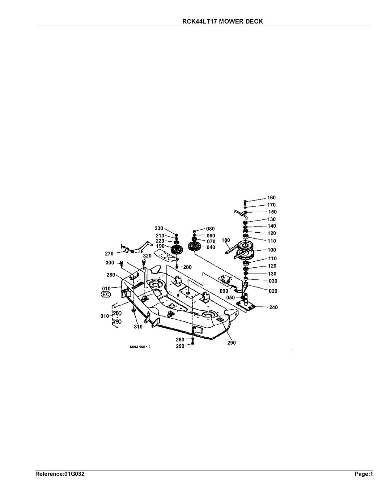 KUBOTA RCK44LTB Parts Manual - STEEL WIRE BOUND - PROTECTIVE COVERS