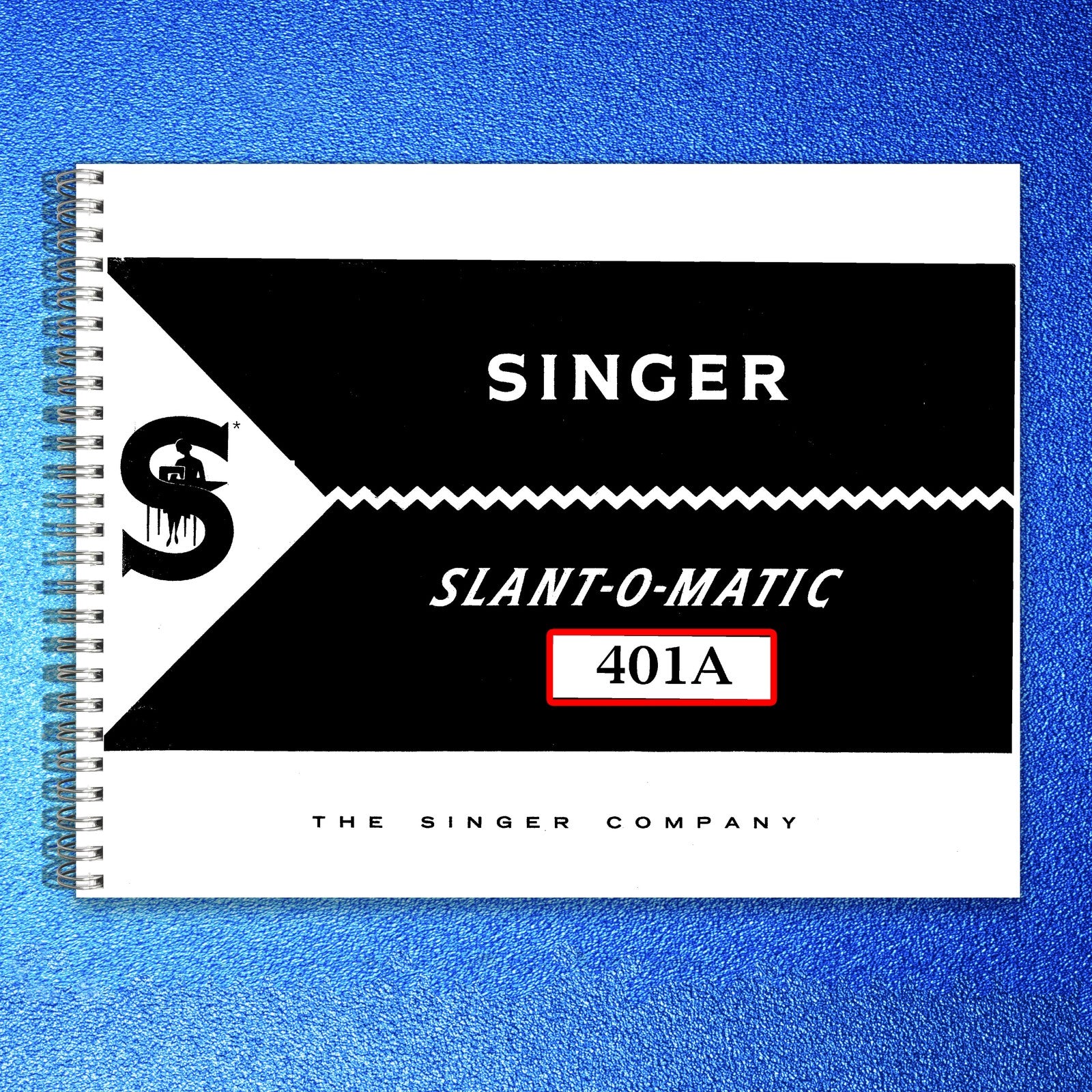 SINGER 401A 319 306 206K43 206K45 Operators & Service Manual BUNDLE - WIRE BOUND