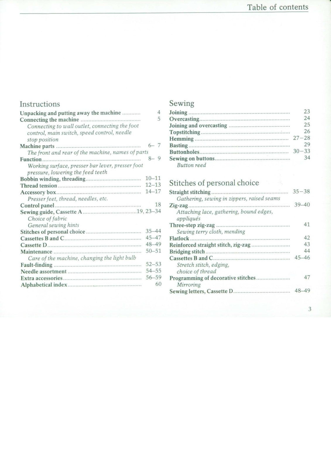 HUSQVARNA Prisma 980 Sewing Machine Instruction Manual - WIRE BOUND - COVERS