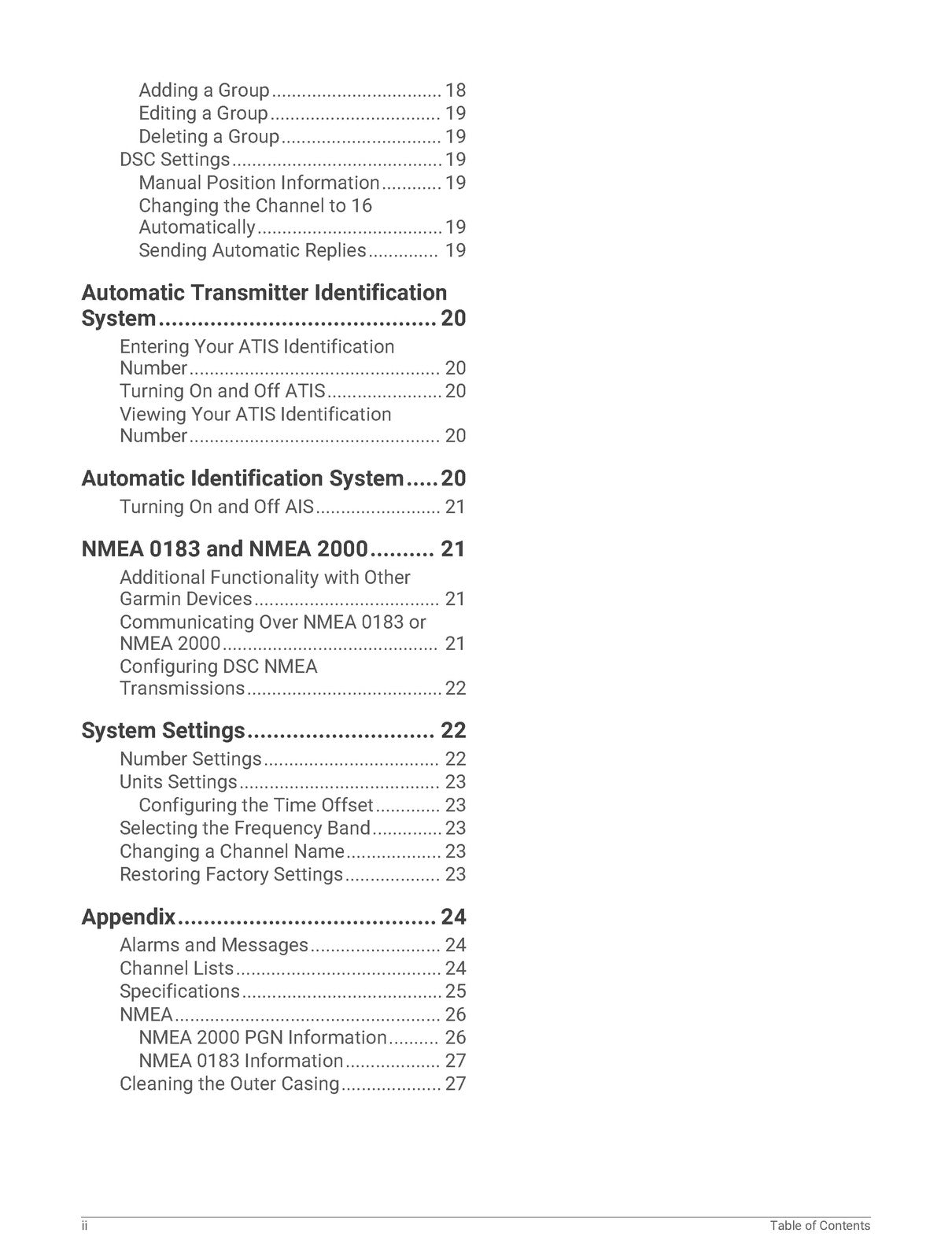 GARMIN VHF 115-215 AIS Marine Radio Owners Manual - WIRE BOUND - TOUGH COVERS