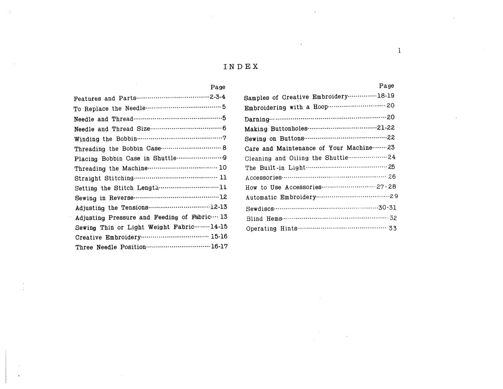WHITE 945 Dressmaker S2400 Sewing Machine Instruction Manual - WIRE BOUND