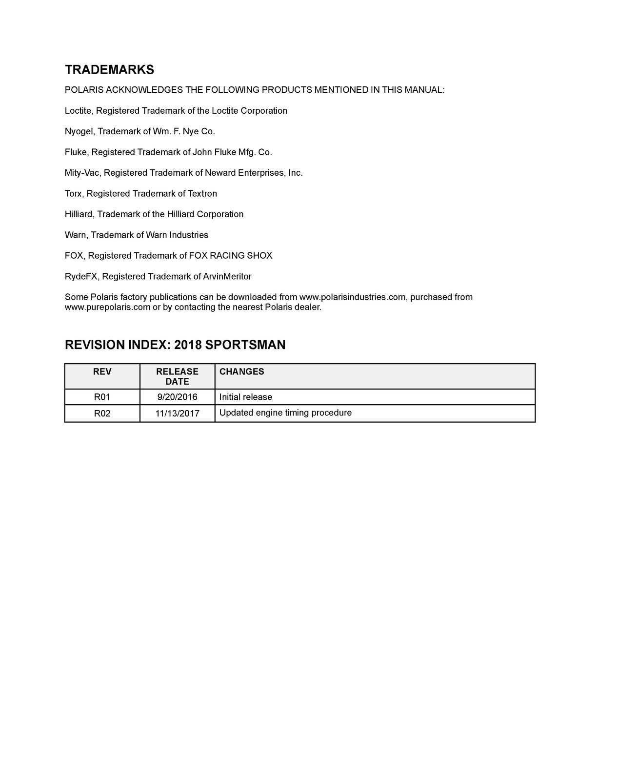 POLARIS Sportsman 850 1000 ATV Service Manual 2018 - BOUND - COVERS - FOLDOUTS
