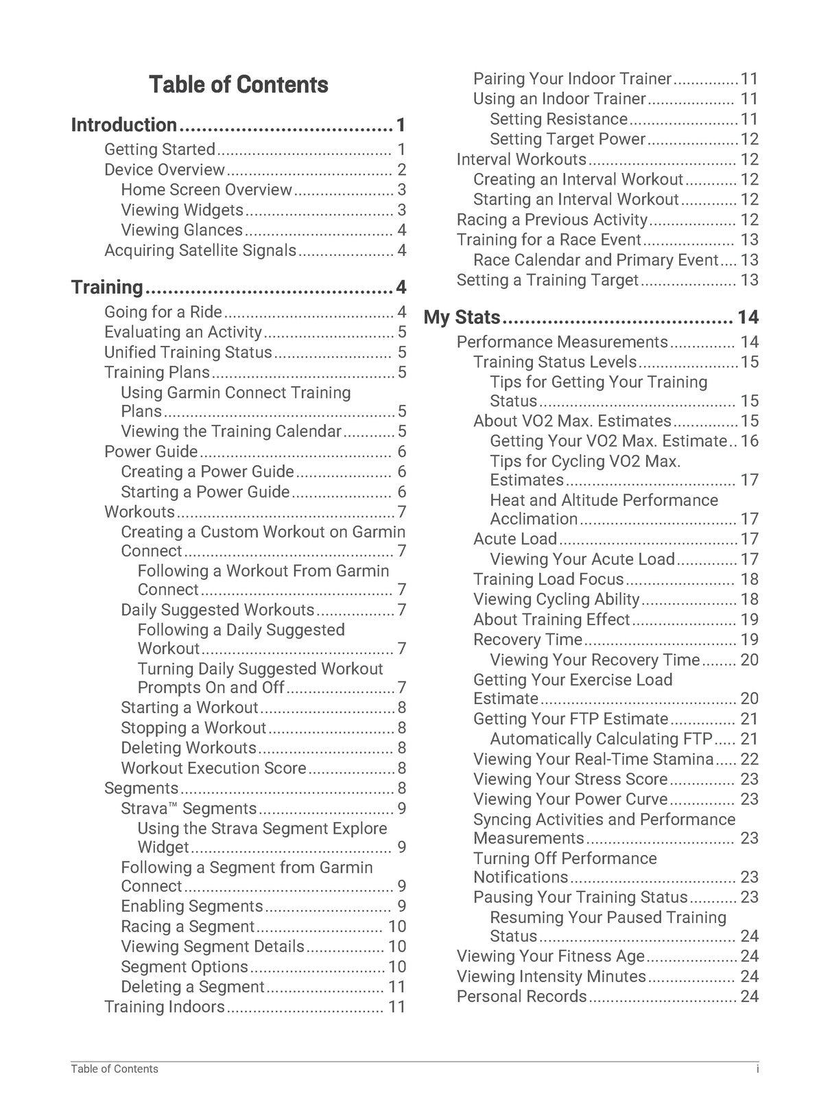 GARMIN Edge 540 Owners Manual 2023 - STEEL WIRE BOUND - PROTECTIVE COVERS