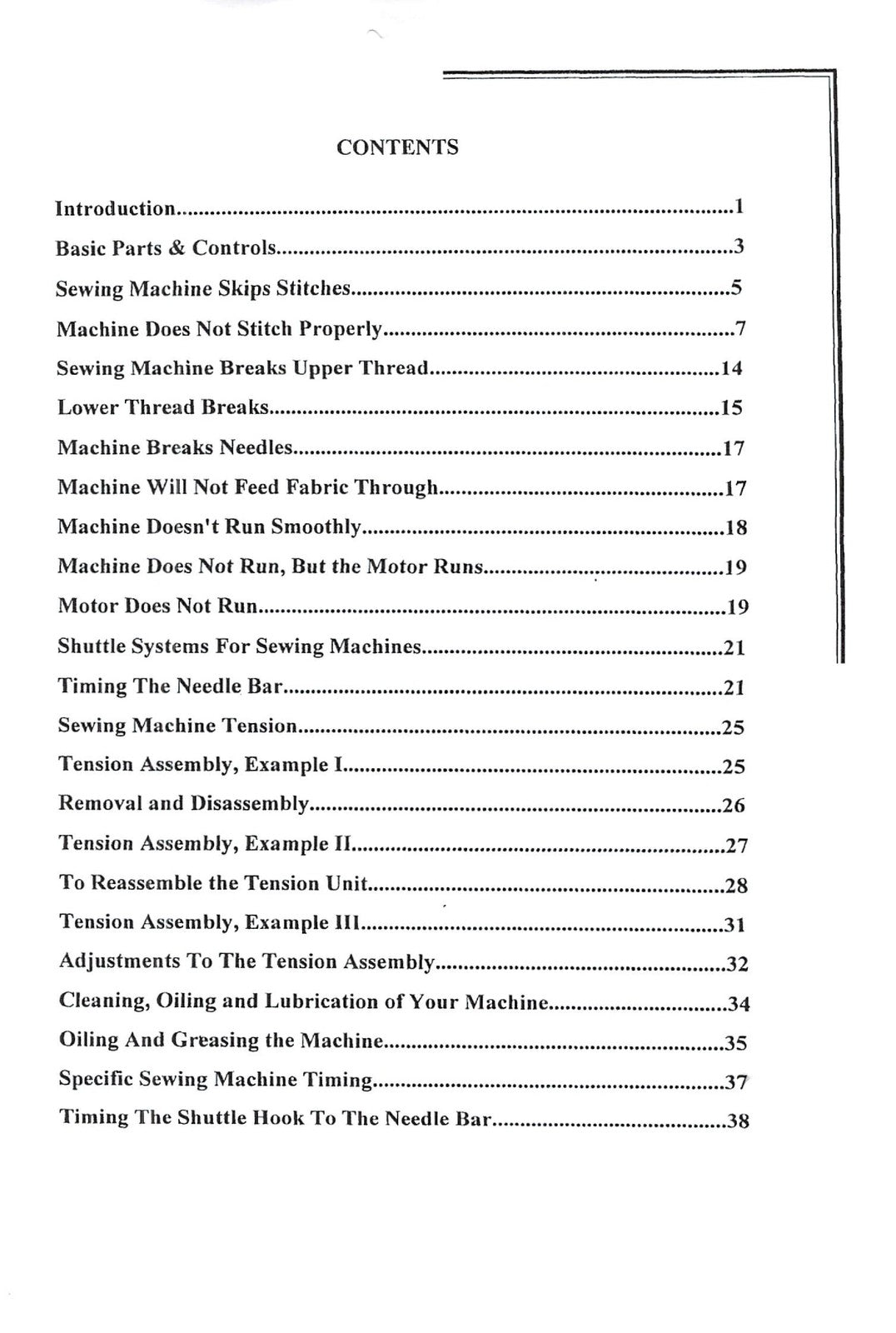 KARNAK PUBLISHING Repairing Sewing Machines Service Manual - WIRE BOUND - COVERS
