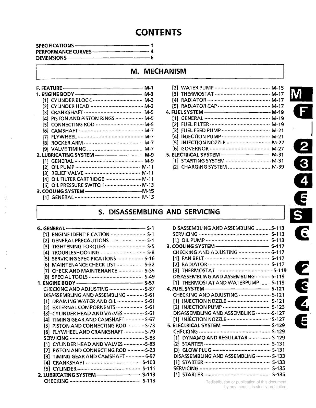 KUBOTA 68mm Stroke Series Diesel Engine Workshop Manual 2000 - WIRE BOUND