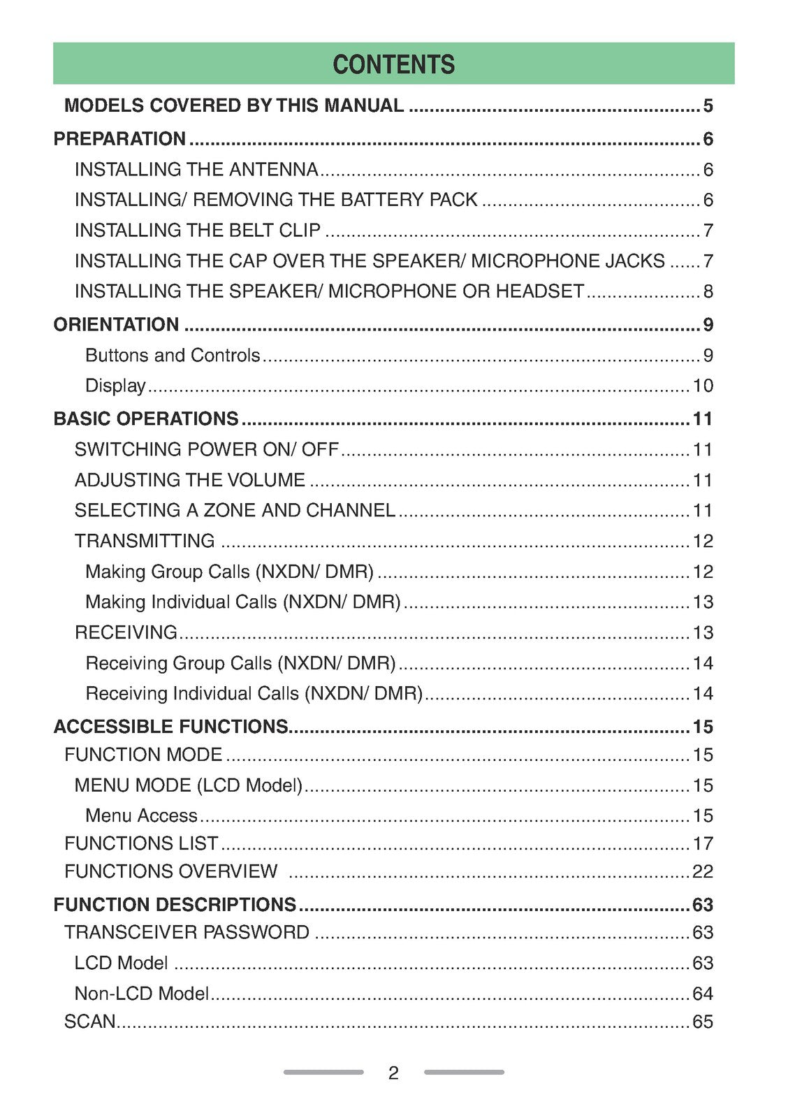 KENWOOD NX-1000 Series Transceiver User Manual - STEEL WIRE BOUND - TOUGH COVERS