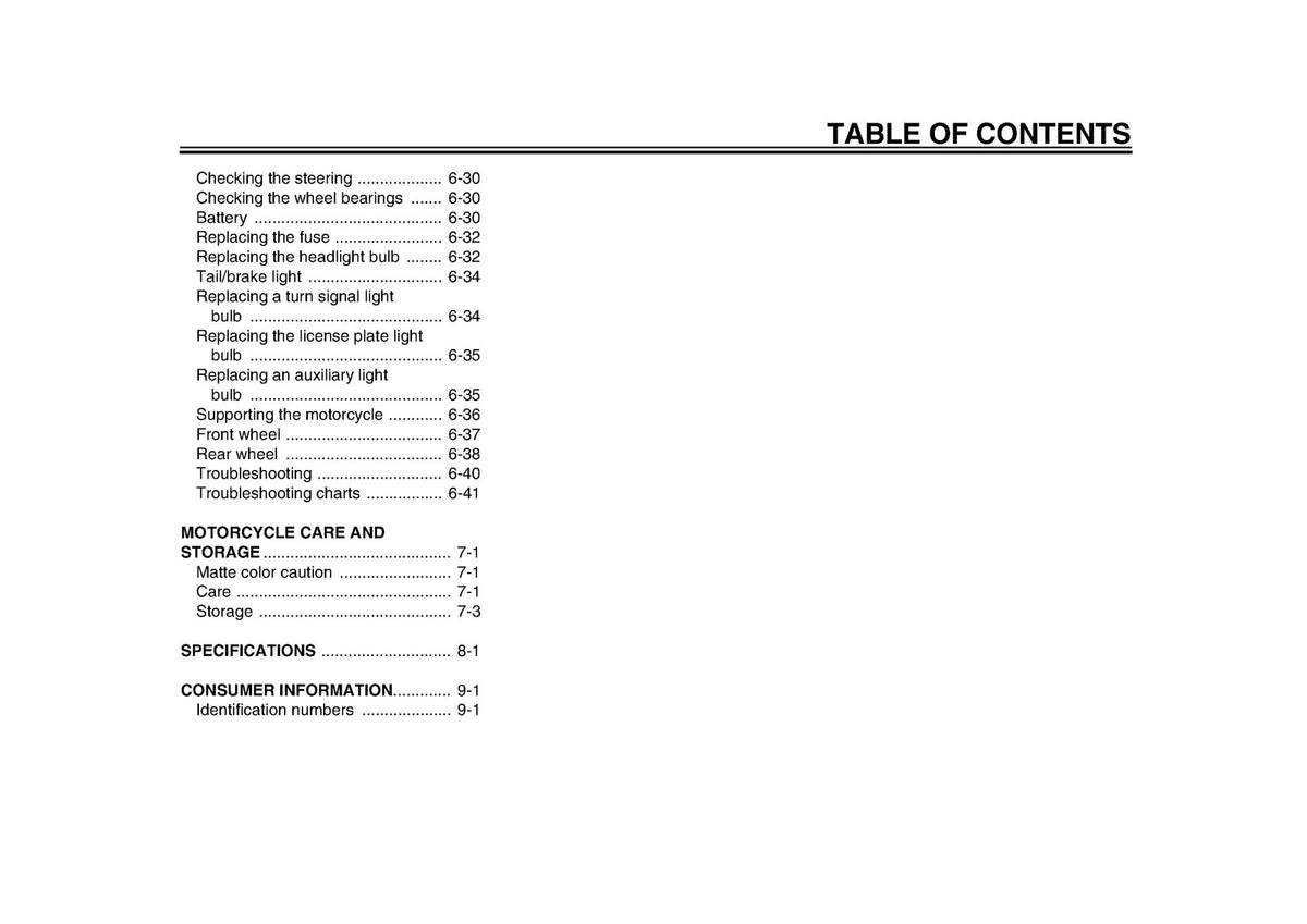 YAMAHA WR450F Owners Manual 2014 - STEEL WIRE BOUND - PROTECTIVE COVERS