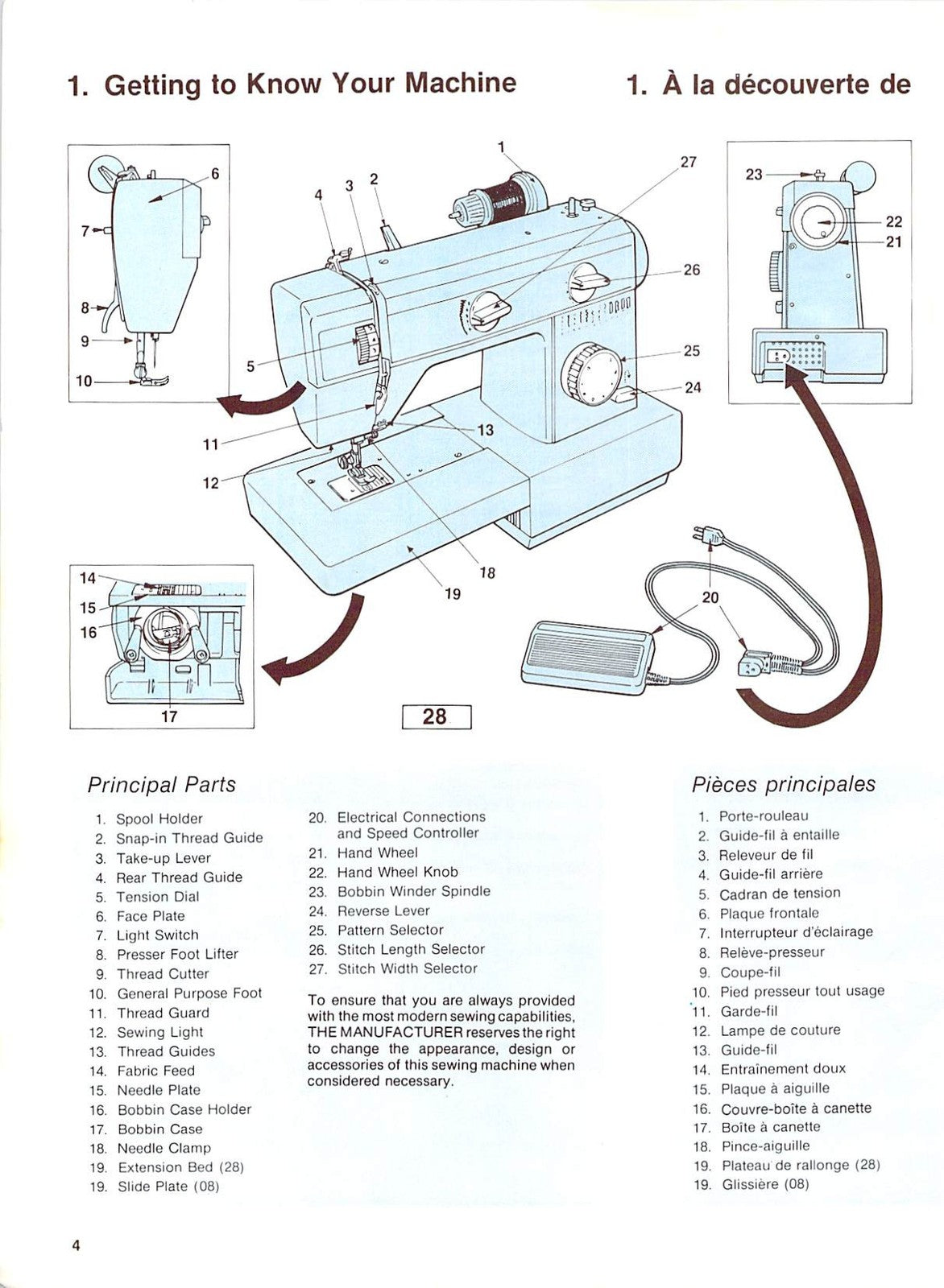 SINGER 08 28 Sewing Machine Instruction Book Manual 1982 - WIRE BOUND - COVERS