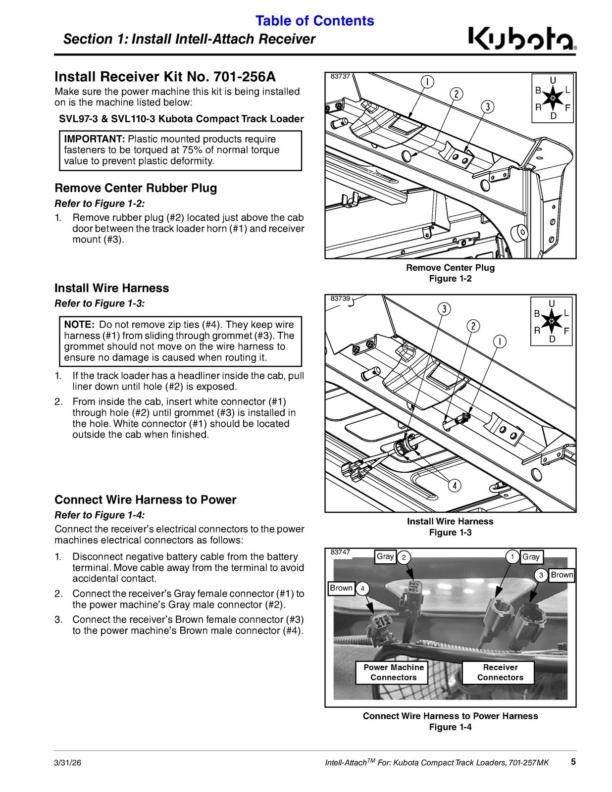 LAND PRIDE Intell-attach Operators Manual - STEEL WIRE BOUND - TOUGH COVERS