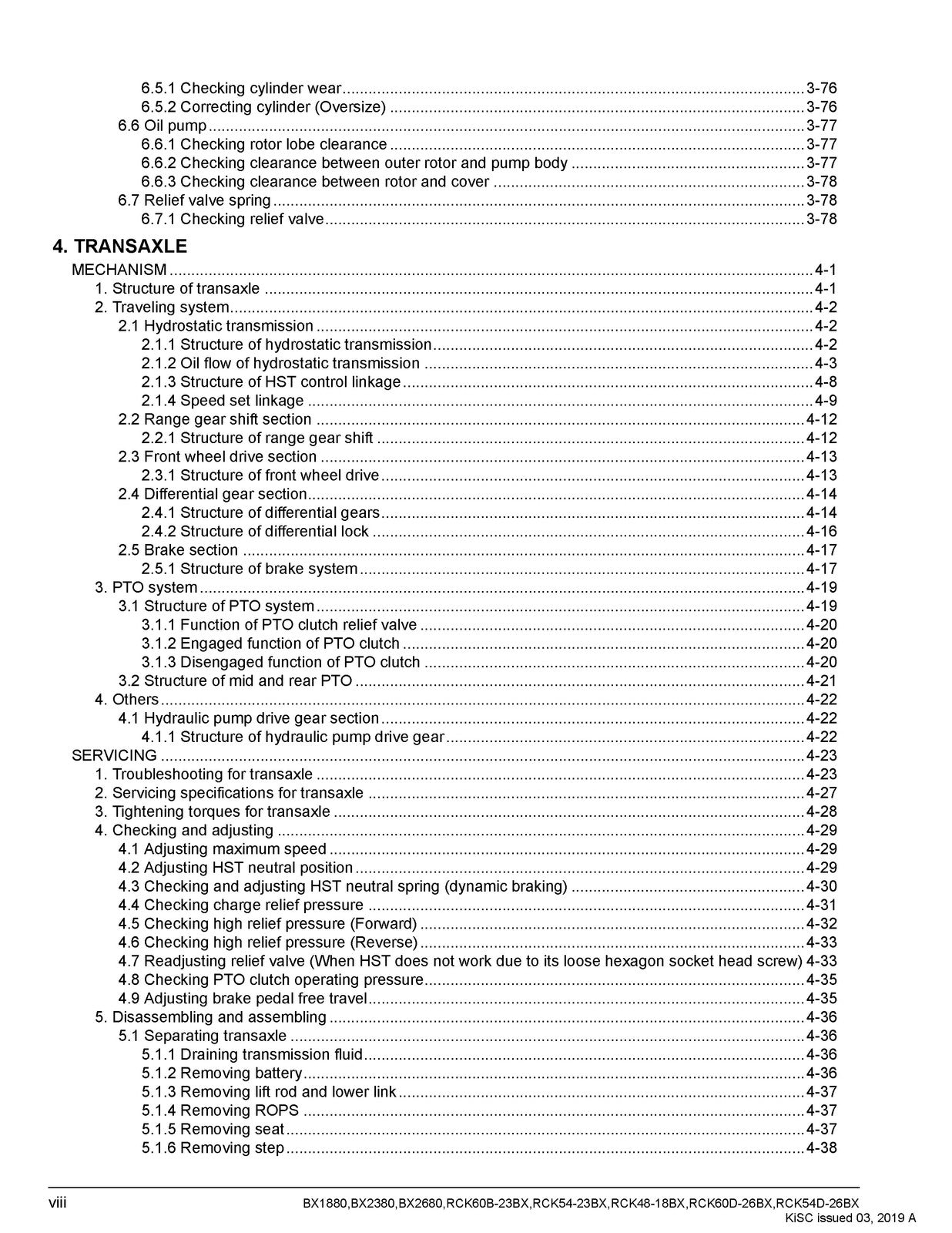 KUBOTA BX1880 BX2380 BX2680 Service Workshop & Operators Manual BUNDLE