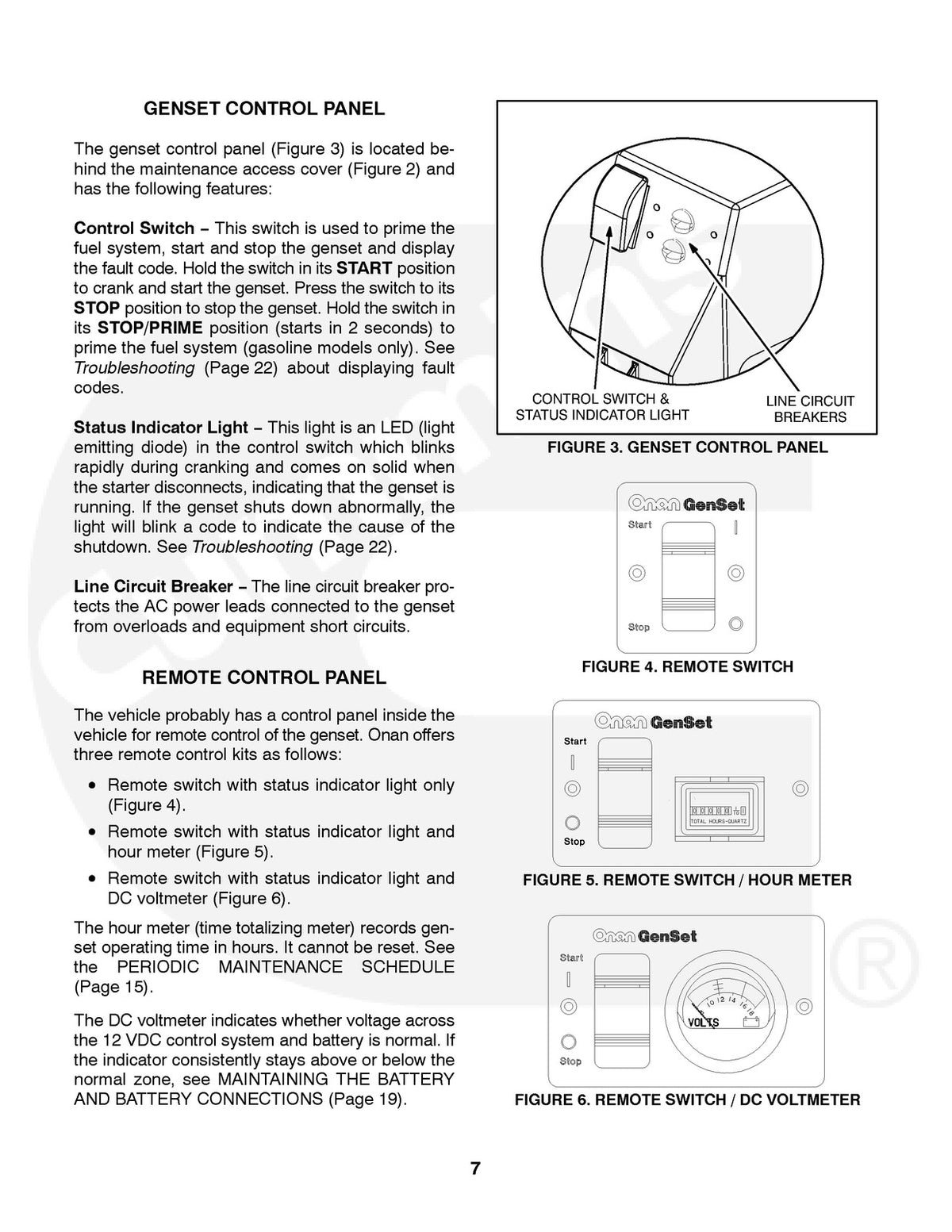 ONAN HGJAA HGJAB HGJAC RV Genset Operator Manual 2009 - WIRE BOUND - COVERS
