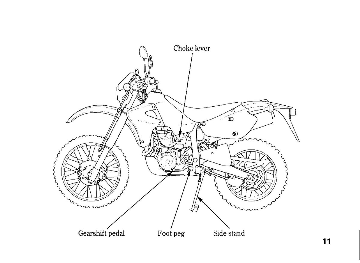 HONDA XR650R Owners Manual 2004 - BOUND - COVERS - XL FOLDOUT PAGES