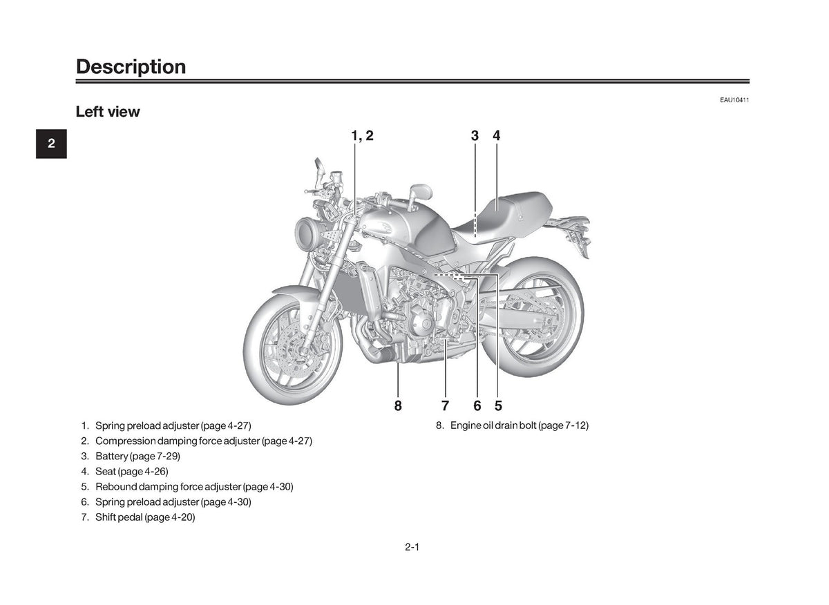 YAMAHA XSR900 MTM890 Motorcycle Owners Manual 2024 - WIRE BOUND - TOUGH COVERS