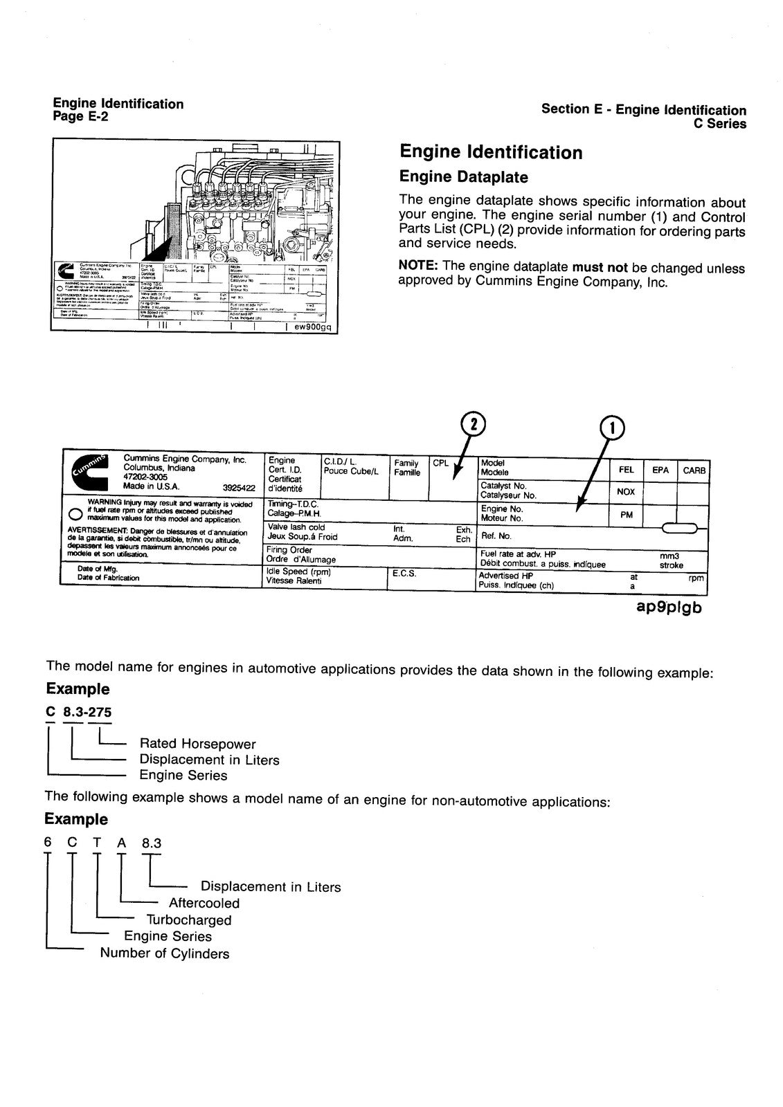 CUMMINS C Series Engine Troubleshooting And Repair Manual - WIRE BOUND - COVERS